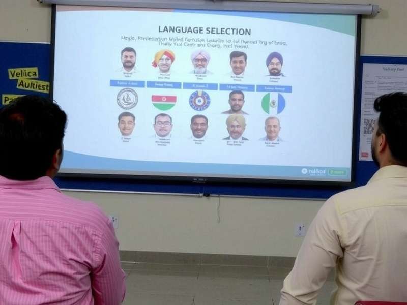 Shamshabad Bashers Language Selection Screen